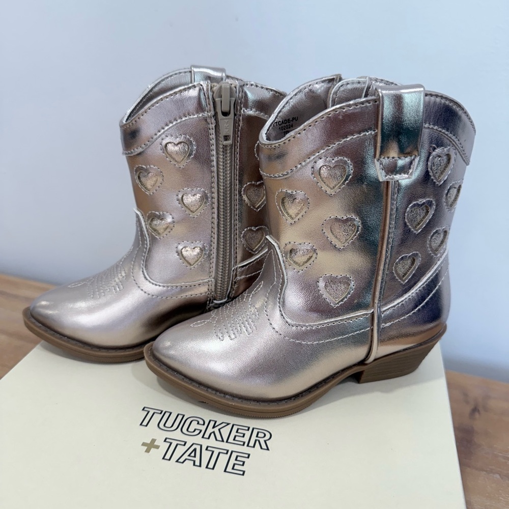 Tucker + Tate Silver Kids Boots